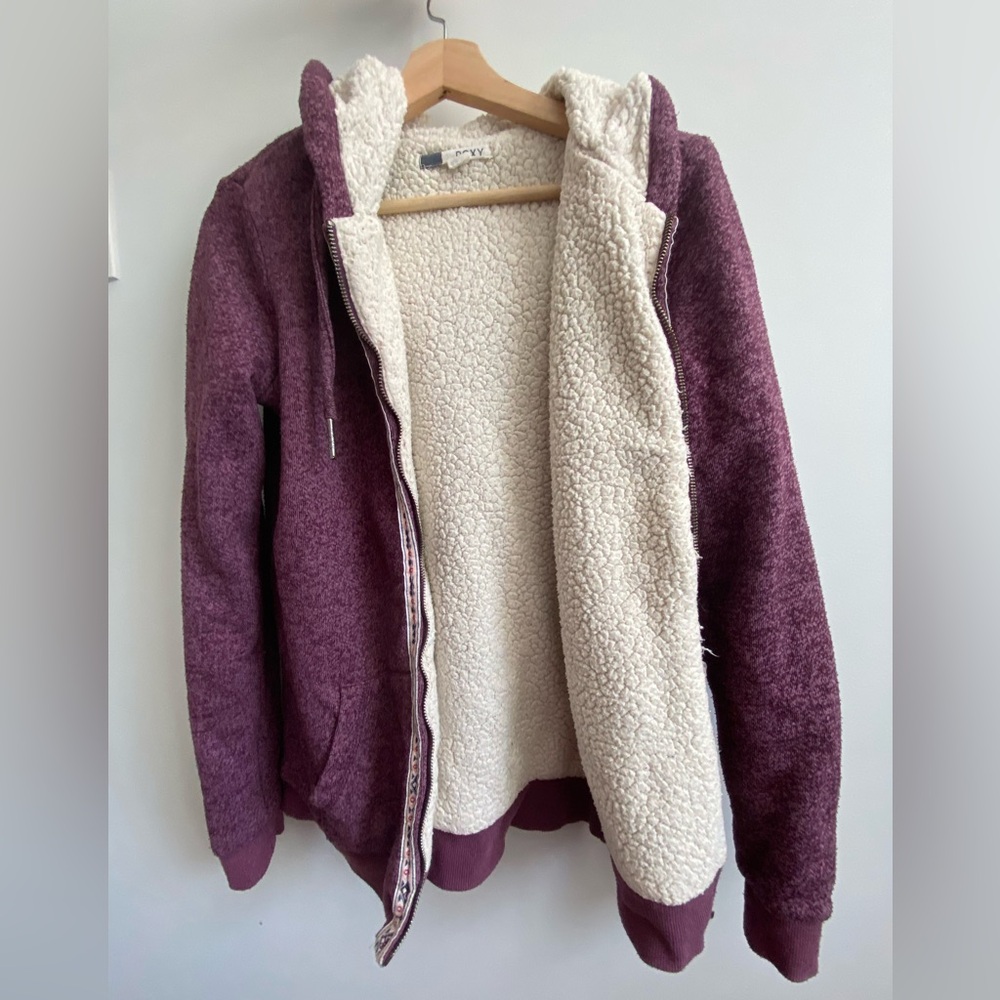 Cozy Purple Autumn/Winter Hoodie Roxy